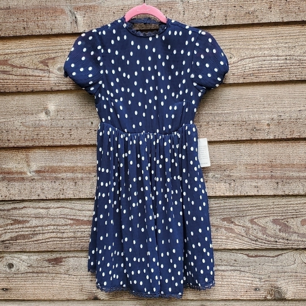 1901 Polka Dot Dress fitted NWT XS
